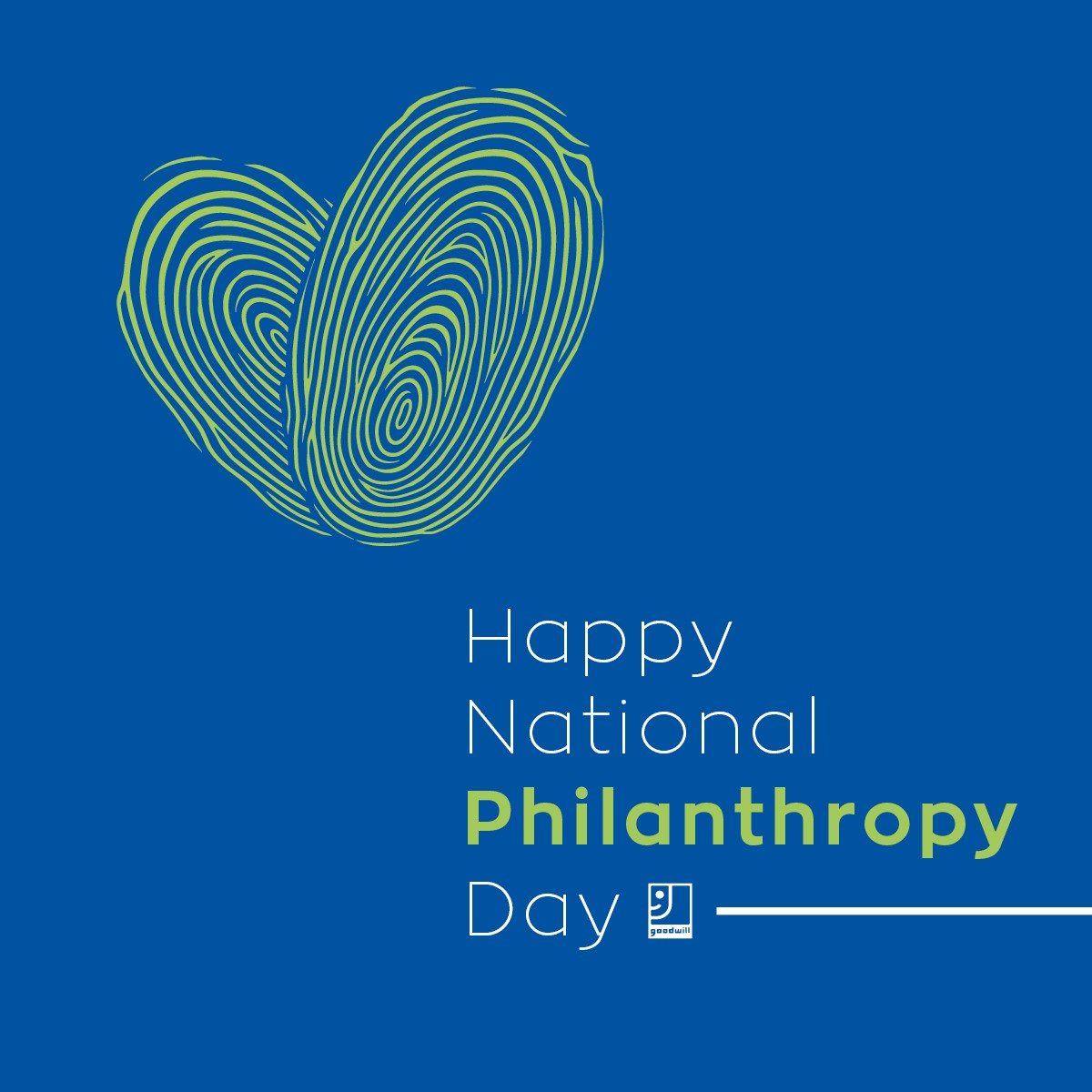 National Philanthropy day Goodwill